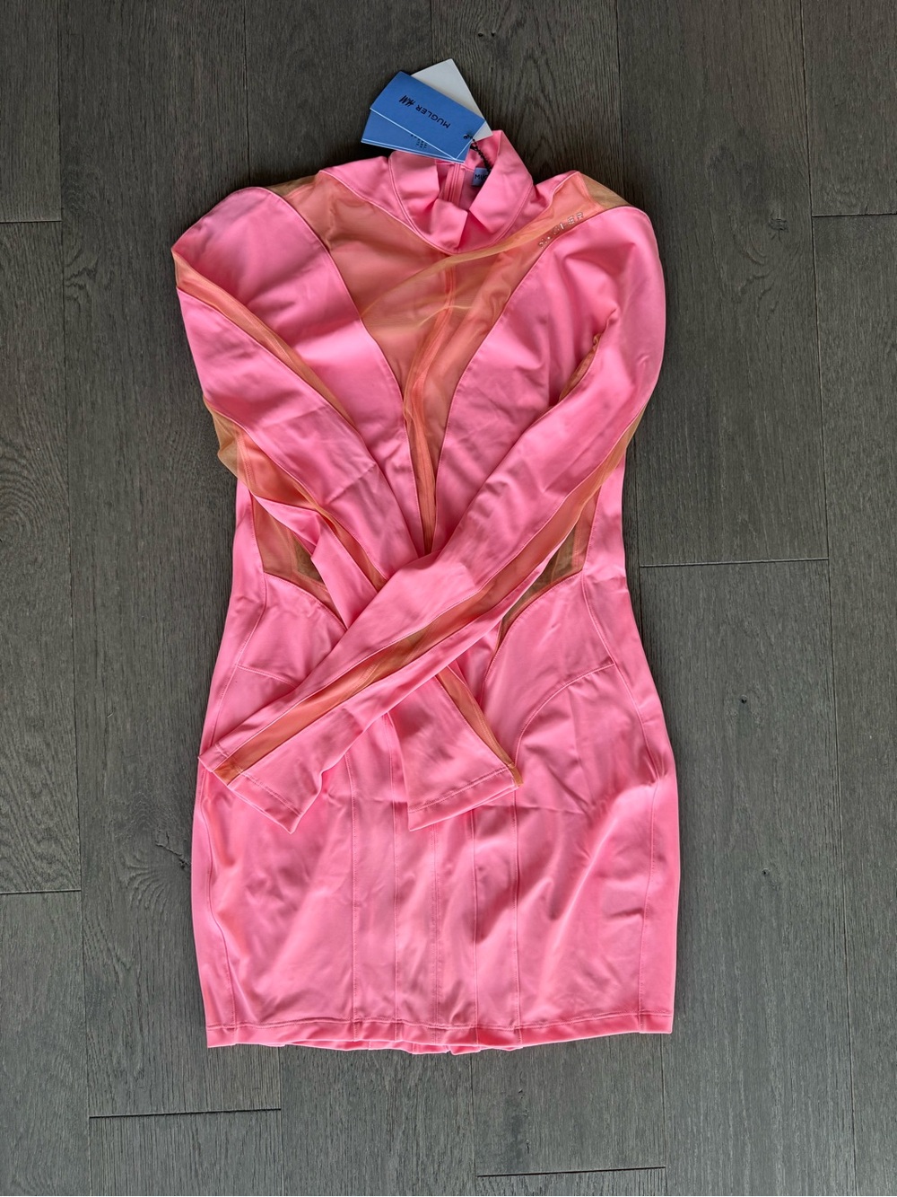 H&M Mugler dress pink